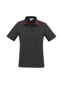 Sonar Poly/Cotton Polo Shirt - Women - Black/Red