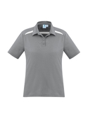 Sonar Poly/Cotton Polo Shirt - Women - Silver/White