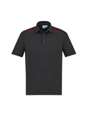 Sonar Poly/Cotton Polo Shirt - Men - Black/Red