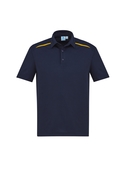 Sonar Poly/Cotton Polo Shirt - Men - Navy/Gold