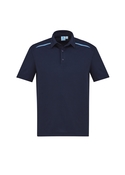 Sonar Poly/Cotton Polo Shirt - Men - Navy/Sky