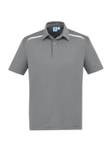 Sonar Poly/Cotton Polo Shirt - Men - Silver/White