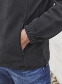 Plain Zip Front Microfleece Jacket - Men
