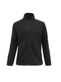 Zip Front Low Pill Microfleece Jacket - Women - Black
