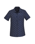 Florence Daisy Print Short Sleeve Shirt - Women - Daisy Navy
