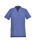 Florence Plain Tunic Top with pockets - Women - Mid Blue