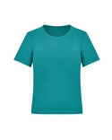 Short Sleeve T-Top Easy Stretch - Women - Teal