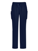 Avery Straight Leg Roll Up Scrub Pants - Women - Midnight Navy