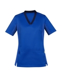Riley V-Neck Scrub Top - Women - Electric Blue