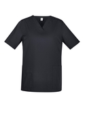 Tokyo V-Neck Scrub Top - Women - Charcoal