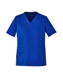 Avery V-Neck Easy Fit Scrub Top - Women - Electric Blue