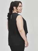 Seville Sleeveless Layered Blouse - Women