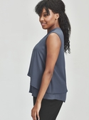 Seville Sleeveless Layered Blouse - Women