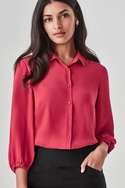 Lucy Elastic Cuff, 3/4 Sleeve Blouse - Women
