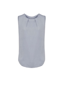 Estelle Sleeveless Pleat Detail Blouse - Women - Silver