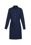 Chloe Georgette Shirt Dress - Women - Navy