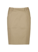 Traveller Mid Waist Stretch Chino Skirt - Women