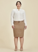 Traveller Mid Waist Stretch Chino Skirt - Women