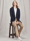 Sofia Waterfall Cardigan - Women - Navy