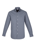 Noah Long Sleeve Shirt - Men - Storm Blue/White