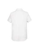 Women's Charlie Short Sleeve Button to Neck Shirt - Graham Brown & CO - Back