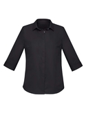 Charlie 3/4 Sleeve Shirt - Women - Black