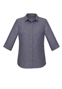 Charlie 3/4 Sleeve Shirt - Women - Navy Chambray