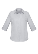 Charlie 3/4 Sleeve Shirt - Women - Silver Chambray