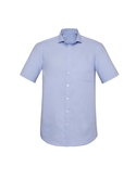 Charlie Classic Fit Short Sleeve Shirt - Men - Blue Chambray