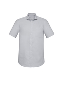 Charlie Classic Fit Short Sleeve Shirt - Men - Silver Chambray