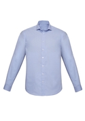 Charlie Slim Fit Long Sleeve Shirt - Men - Blue Chambray