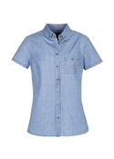 Indie Short Sleeve Shirt - Women - Blue