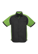 Nitro Contrast Panel Shirt - Men - Black/Green/White