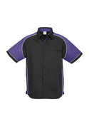 Nitro Contrast Panel Shirt - Men - Black/Purple/White