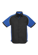 Nitro Contrast Panel Shirt - Men - Black/Royal/White