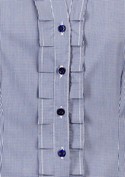 Edge Short Sleeve Check Shirt - Women - Detail