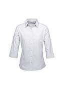 Ambassador 3/4 Sleeve Shirt - Women - Silver Grey Stripe