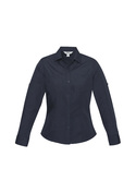Bondi Roll-Up Long Sleeve Shirt - Women - Navy