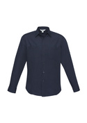 Bondi Roll-Up Long Sleeve Shirt - Men - Navy