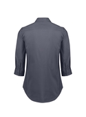 Mason 3/4 Sleeve Semi Fitted Cotton-rich Shirt - Women