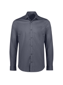 Mason L/S Tailored Cotton-rich Shirt - Men - Slate