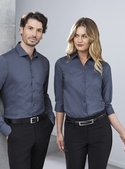 Mason 3/4 Sleeve Semi Fitted Cotton-rich Shirt - Women