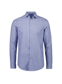 Conran L/S Tailored Cotton-rich Shirt - Men - French Blue/White