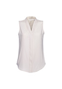 Madison Easy Elegance Sleeveless Blouse - Ivory