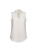 Ladies Madison Sleeveless Blouse - Graham Brown & CO - Ivory