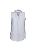 Ladies Madison Sleeveless Blouse - Graham Brown & CO - Silver Mist