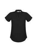 Ladies Madison Short Sleeve Blouse - Graham Brown & CO - Black