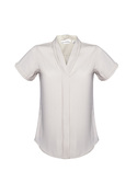 Ladies Madison Short Sleeve Blouse - Graham Brown & CO - Ivory