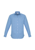 Ellison Cotton-Rich Business Check Long Sleeve Shirt - Men - French Blue