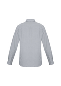 Ellison Cotton-Rich Business Check Long Sleeve Shirt - Men - Back View